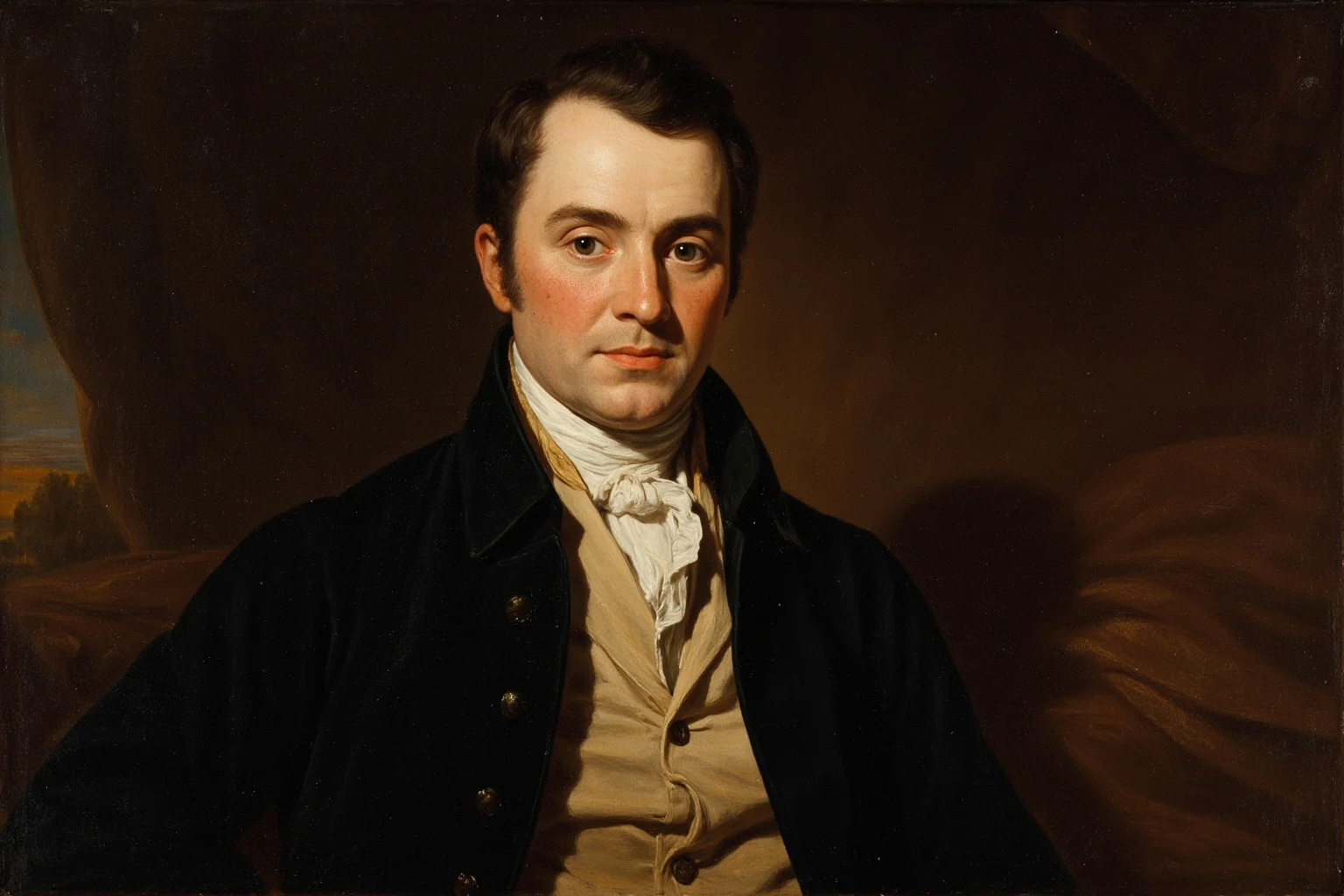 From Cleopatra to George Washington: 21 Most Famous Redheads in History 8 18th-century American statesman in period coat, formal colonial-era portrait painting style
