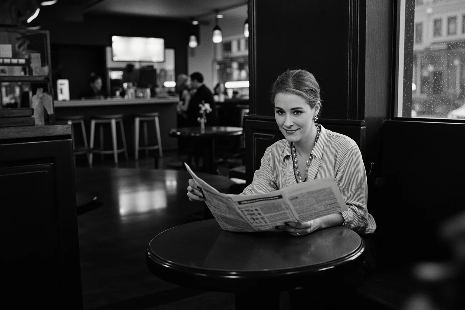 Best Insults in History: 23 Legendary Put-Downs and the Stories Behind Them 20 1920s New York cafe scene with a stylish woman writer smirking over a newspaper at a small round table