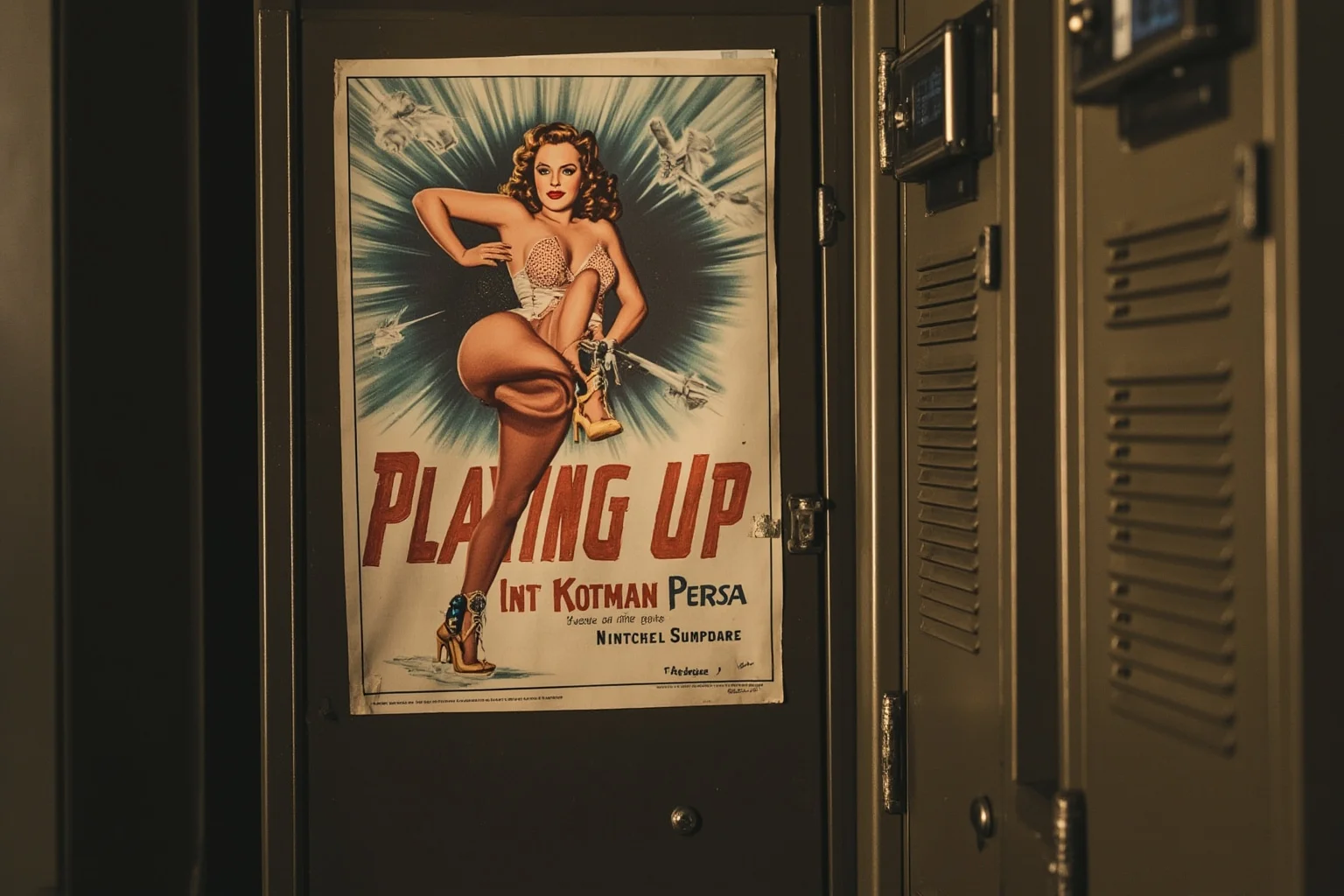 Biggest Fads Throughout American History 15 1940s-style pin-up poster art taped inside a military locker