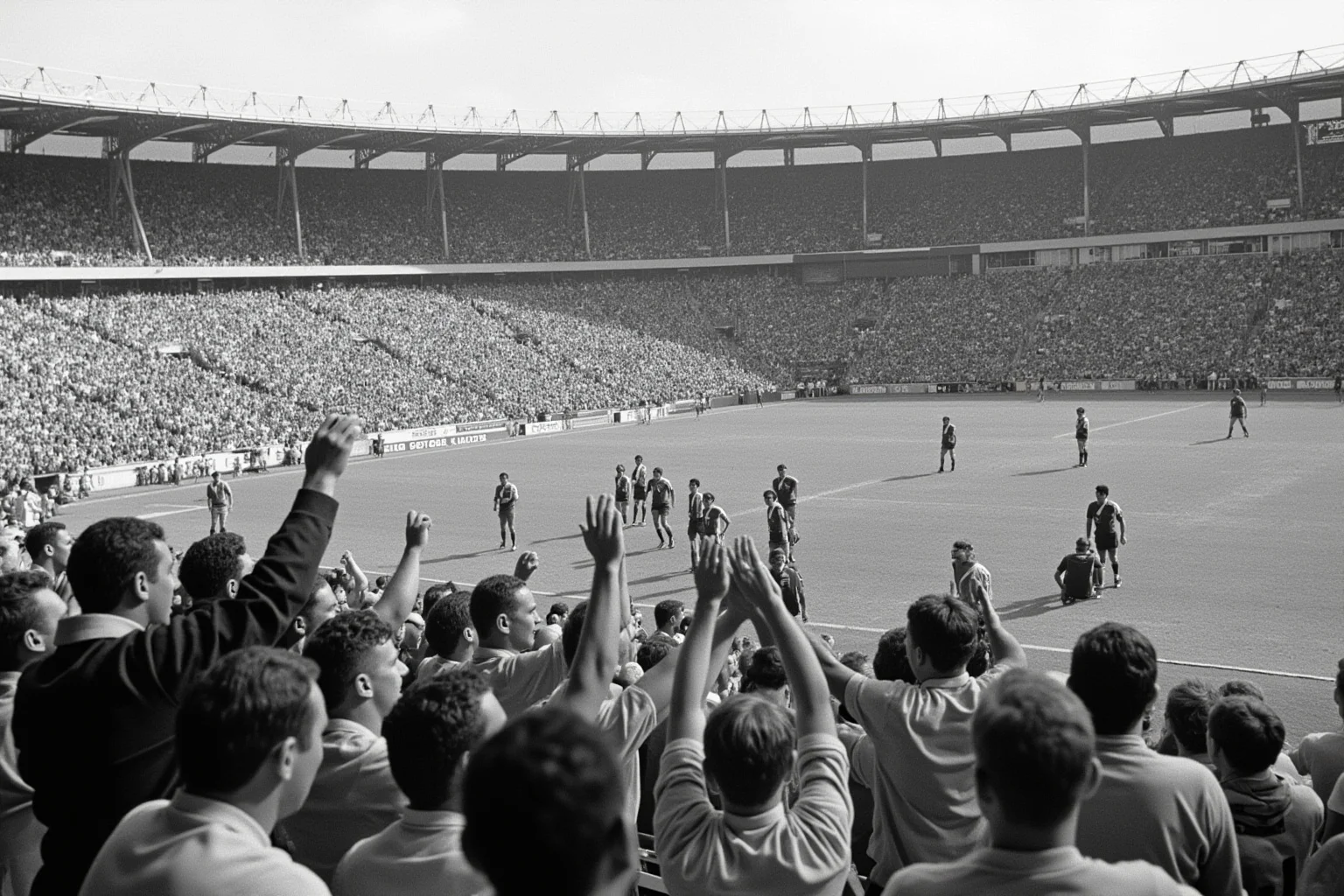 Biggest Blowouts in Sports History 20 1950 World Cup soccer stadium in Brazil, an underdog team celebrating a shocking one-goal win