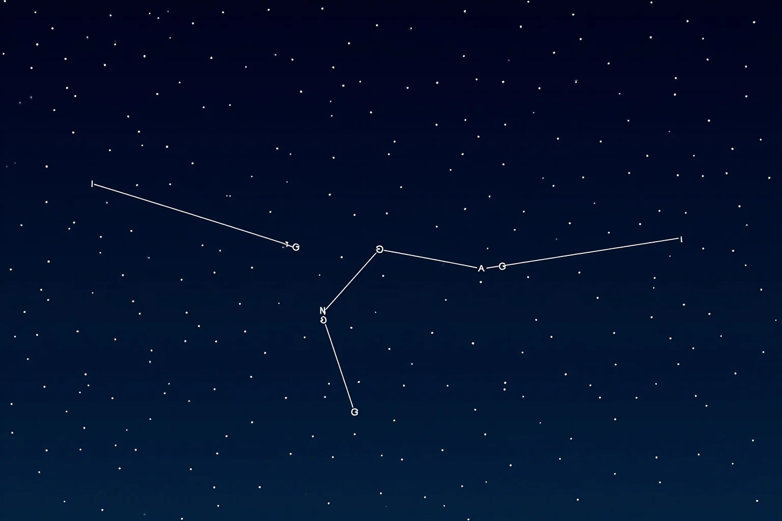 22 Famous Constellations With Fascinating Ancient Histories 2 A stylized night-sky illustration of Orion the Hunter constellation with connecting lines over a deep blue starfield