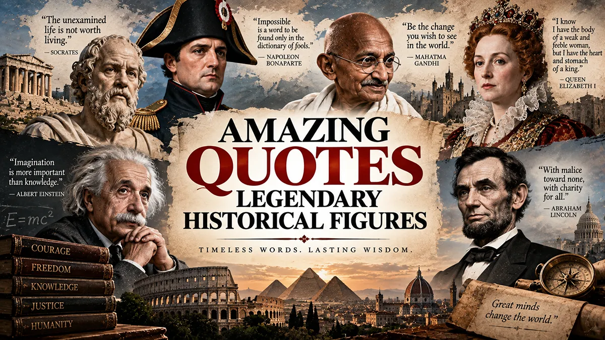 Amazing Quotes Said By Legendary Historical Figures
