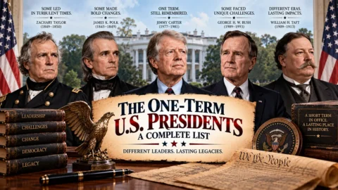 One and Done: 22 American Presidents Who Only Served a Single Term