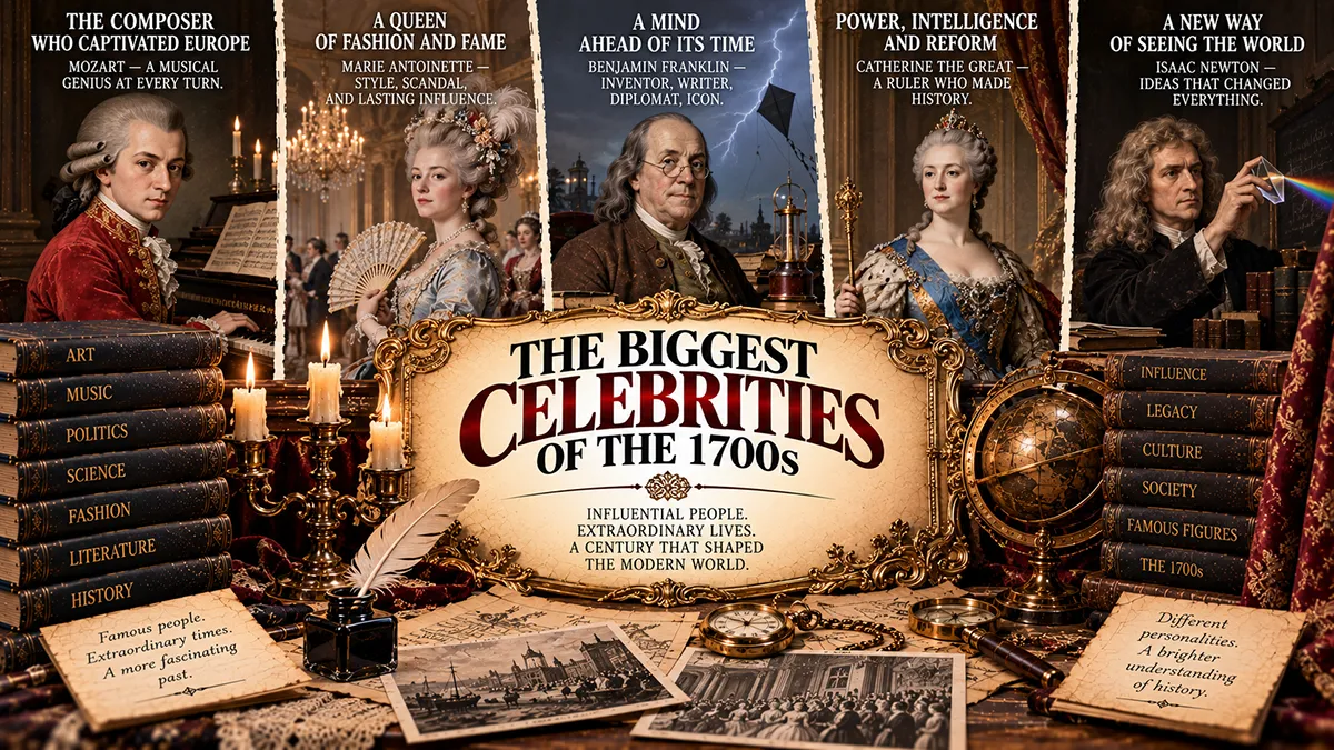Biggest Celebrities of the 1700s