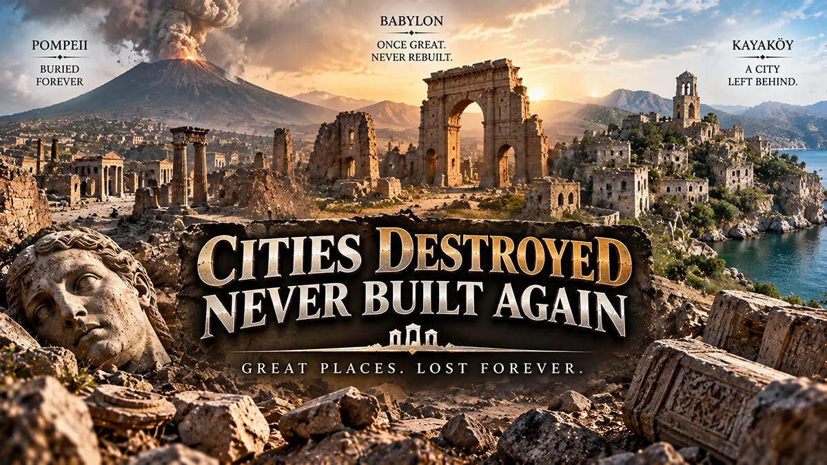 Cities That Were Destroyed and Never Built Again