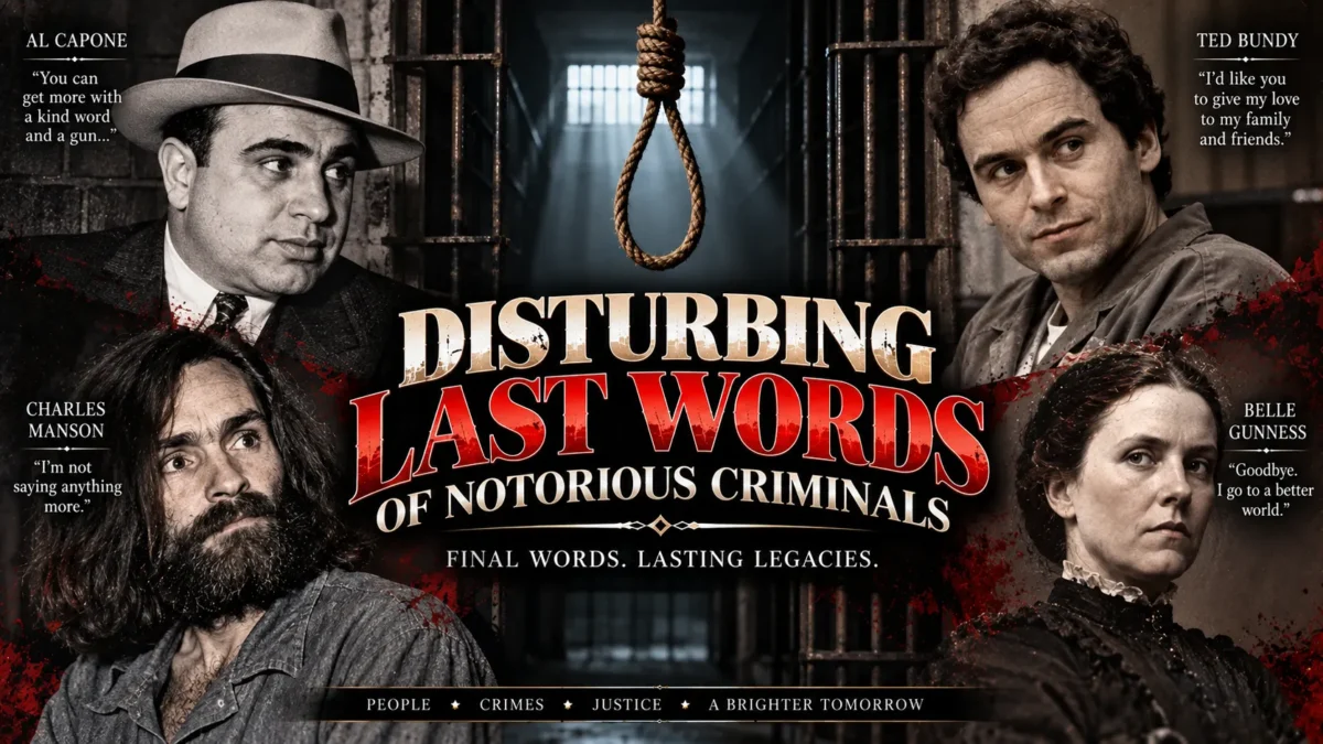 Disturbing Last Words By Notorious Criminals