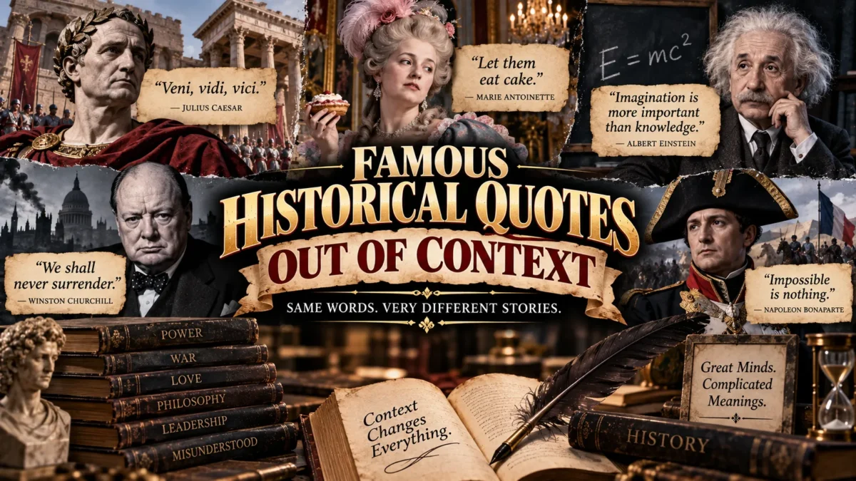 Famous Historical Quotes That Were Taken Out of Context