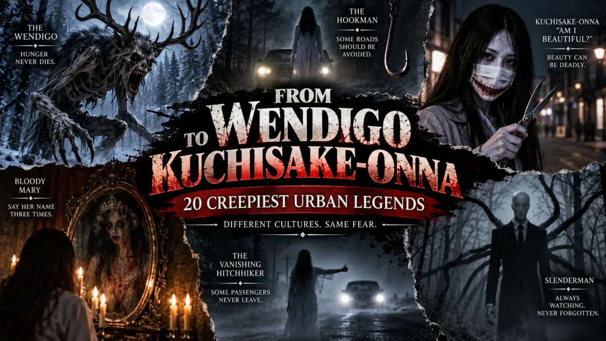 From The Wendigo To Kuchisakeonna: 20 Creepiest Urban Legends Of All Time