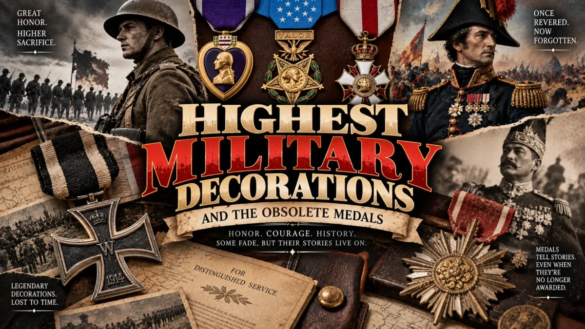Highest Military Decorations and Obsolete Medals