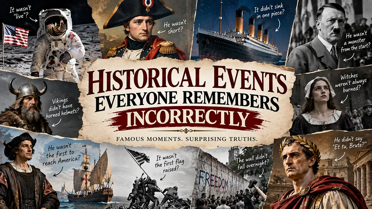 Historical Events Everyone Always Remembers Incorrectly
