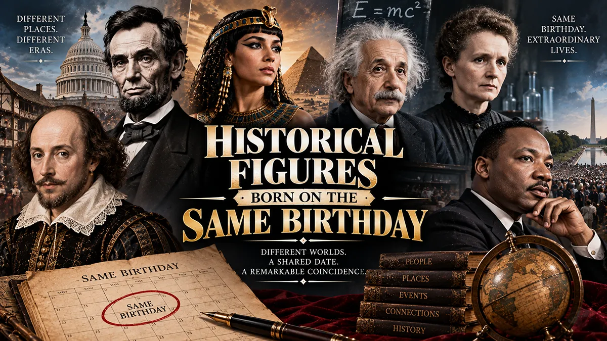 Historical Figures That Share The Same Birthday