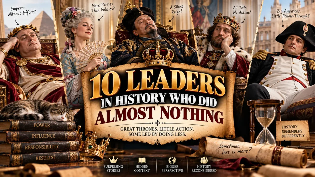 History's Most 'Impactful' Leaders Who Actually Did Almost Nothing