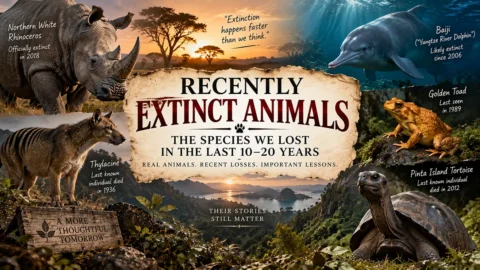 Recently Extinct Animals: A Complete List From the Last 10–20 Years