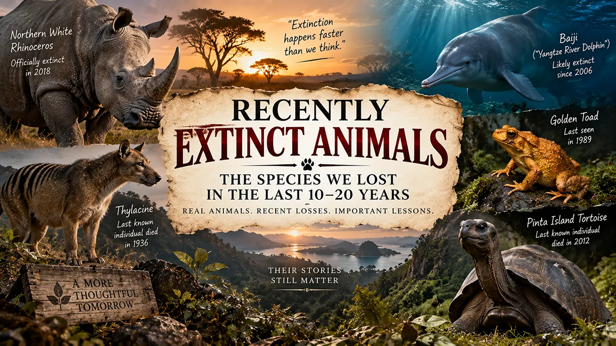 Recently Extinct Animals