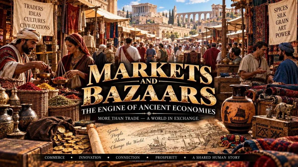 Role of Markets and Bazaars in Ancient Economies