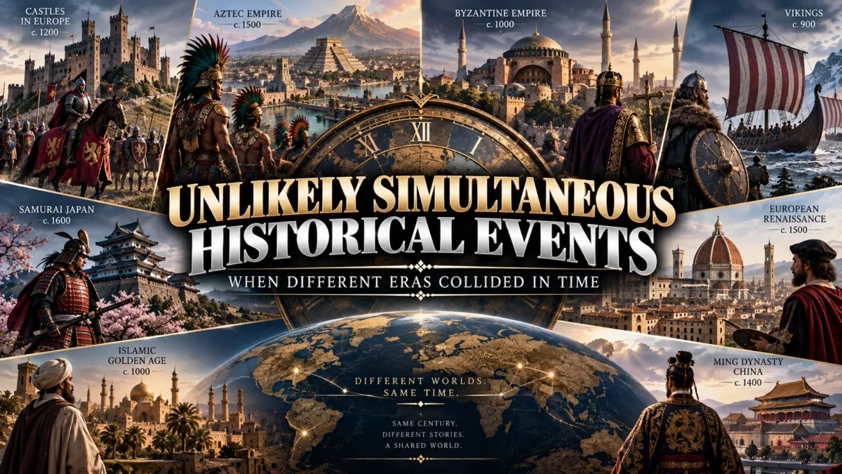 Unlikely Simultaneous Historical Events