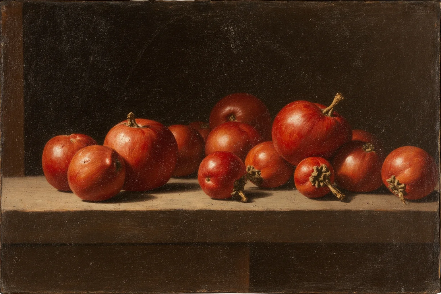 The Strange History Of The Poison Apple 18 A 17th century European marketplace painting with an unfamiliar red fruit displayed cautiously on a stall