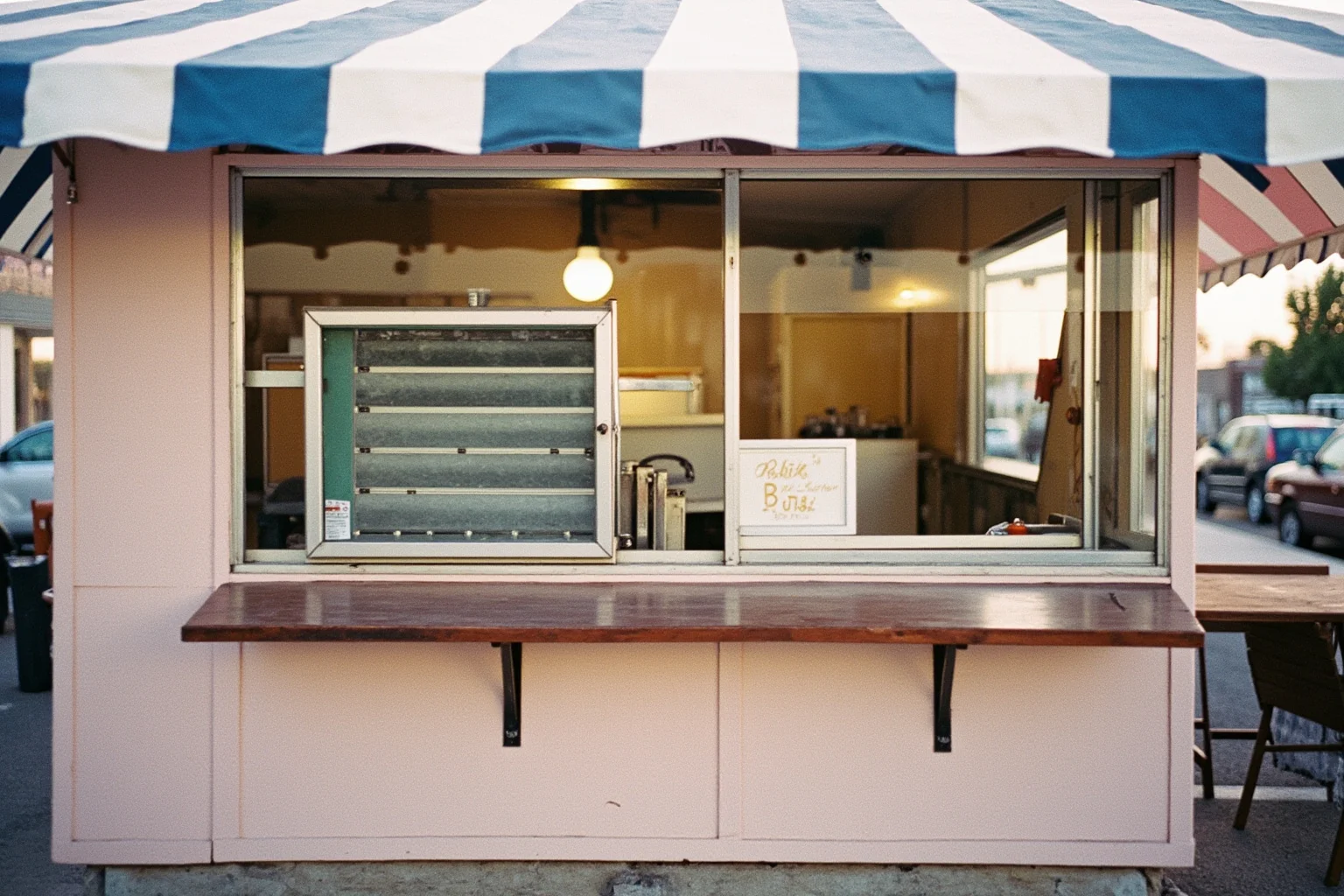 The Oldest Fast Food Chains in the World: A Full History 16 A 1940s soft-serve ice cream stand with a simple walk-up window and a striped awning