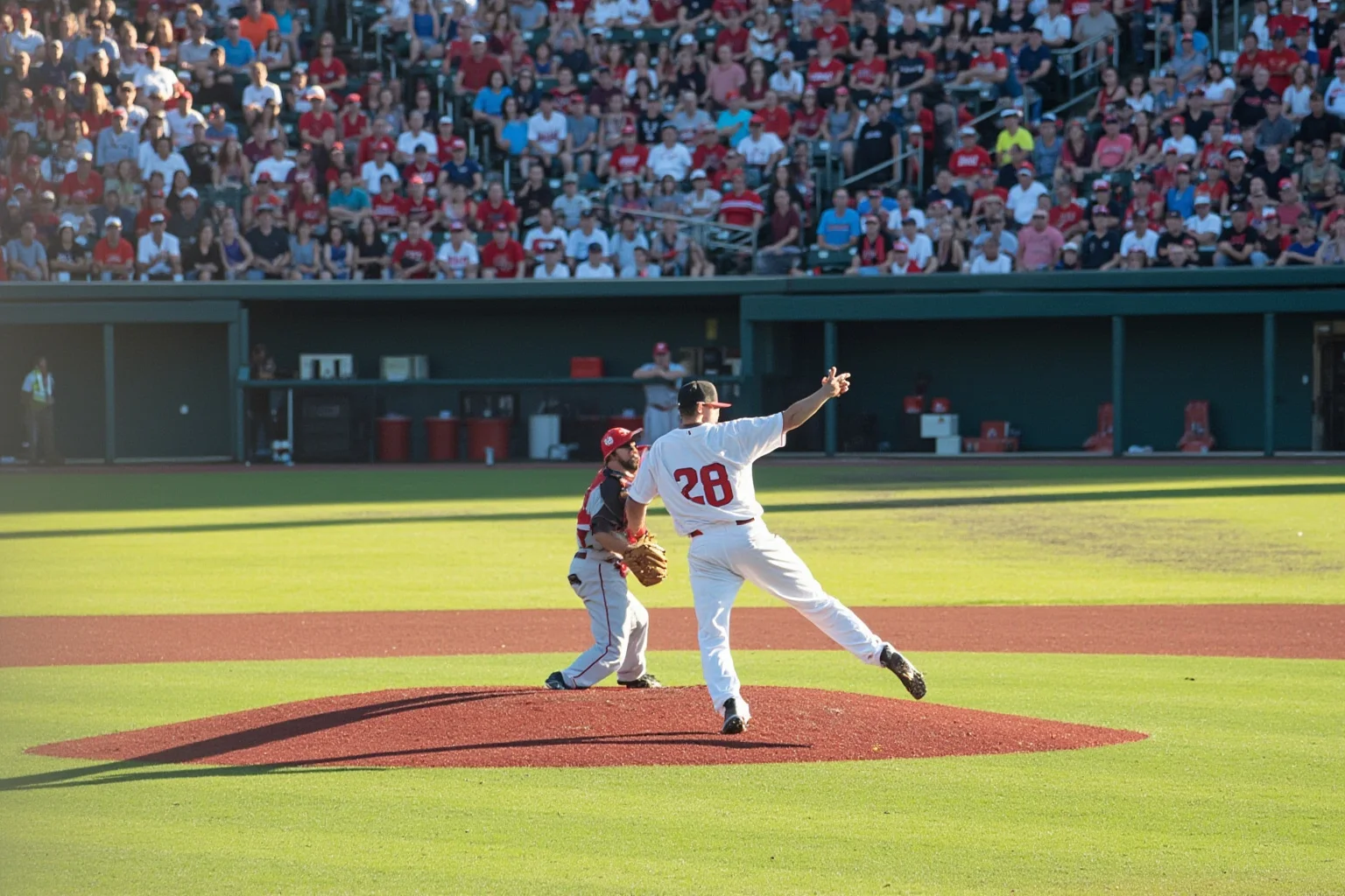 Biggest Brawls In Baseball History 15 A batter tackling a pitcher near the mound as players sprint in from both dugouts under bright afternoon light