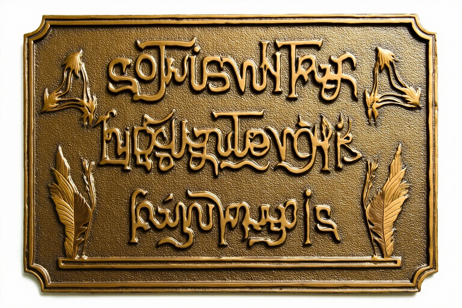 A commemorative plaque or emblem design representing a world heritage recognition, artistic historical style