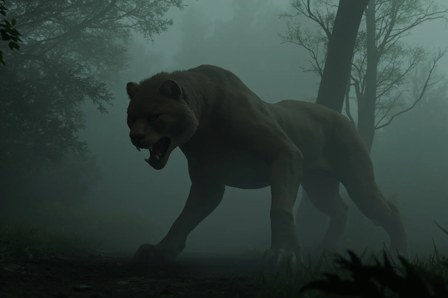 Famous Cryptids: 10 You Know and 16 Wild Ones You Probably Don't 18 A cougar-like creature with an unusual posture prowling through misty Appalachian woods