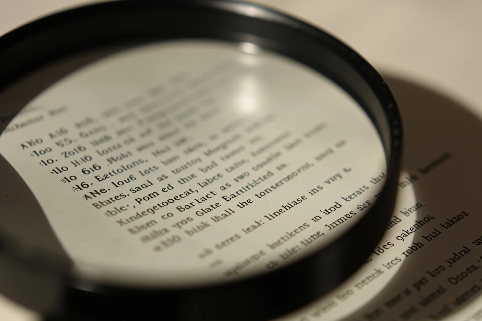 A cracked magnifying glass over an old research file, representing scrutiny of an uncontrolled study