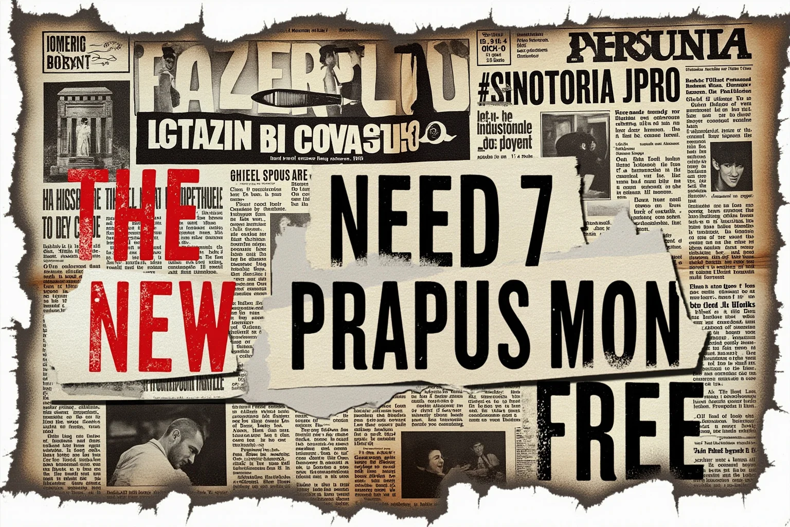 Incredible Facts About the Beatles' Greatest Band History 16 A dramatic newspaper collage with bold controversial headlines, torn edges, vintage print texture