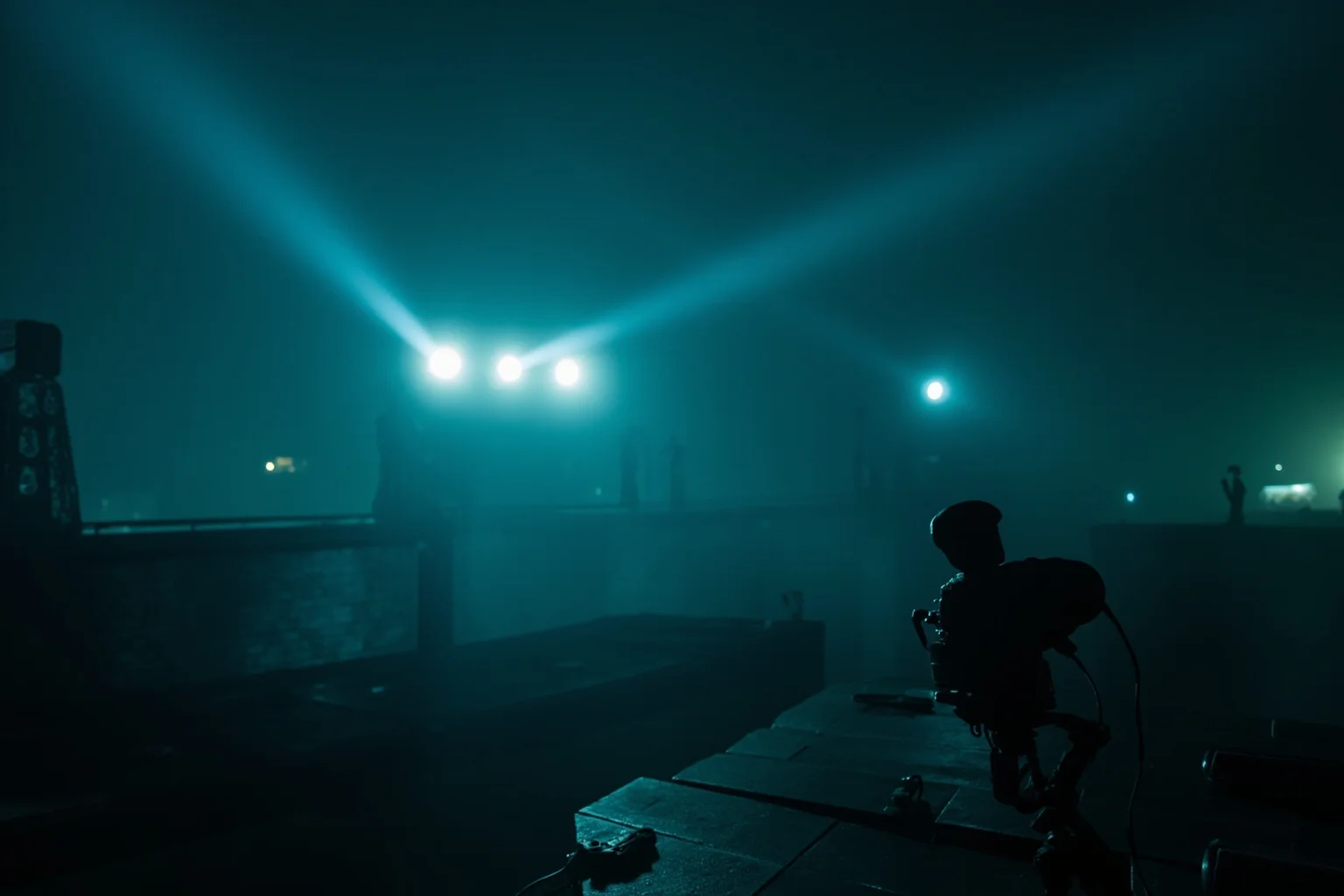 22 of the Greatest Comeback Stories in History 7 A foggy London rooftop at night with searchlights sweeping the sky and a radio microphone in the foreground