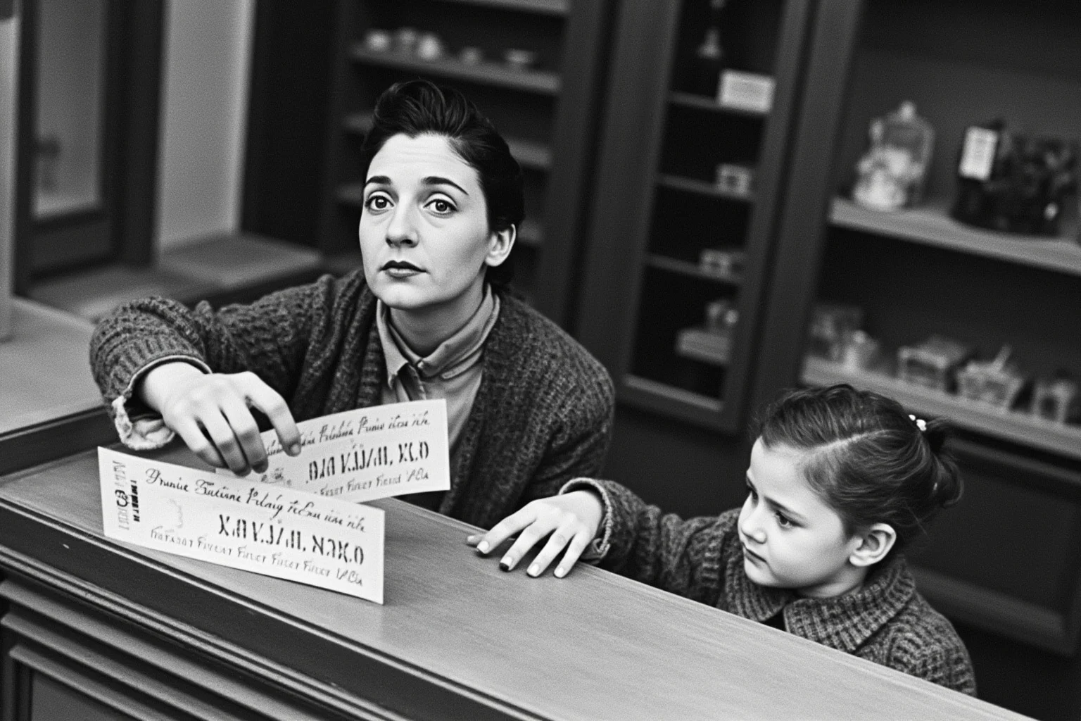 The Evolution of World War 1 Rations: 24 Facts About Food, Trenches, and Rationing 22 A French civilian woman or family using a ration card at a shop counter during World War 1 rationing