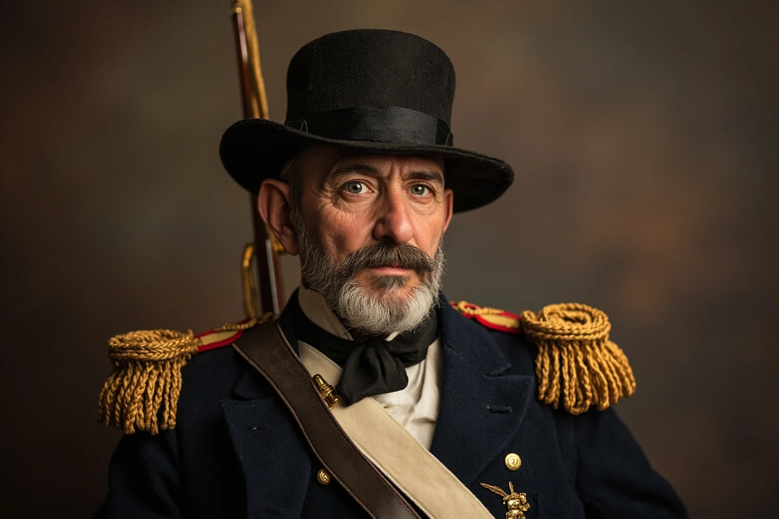 14 Presidents Who Never Served in the Military (And 10 Who Did) 19 A general in full Union Army dress uniform from the Civil War era, accepting surrender in a formal military setting