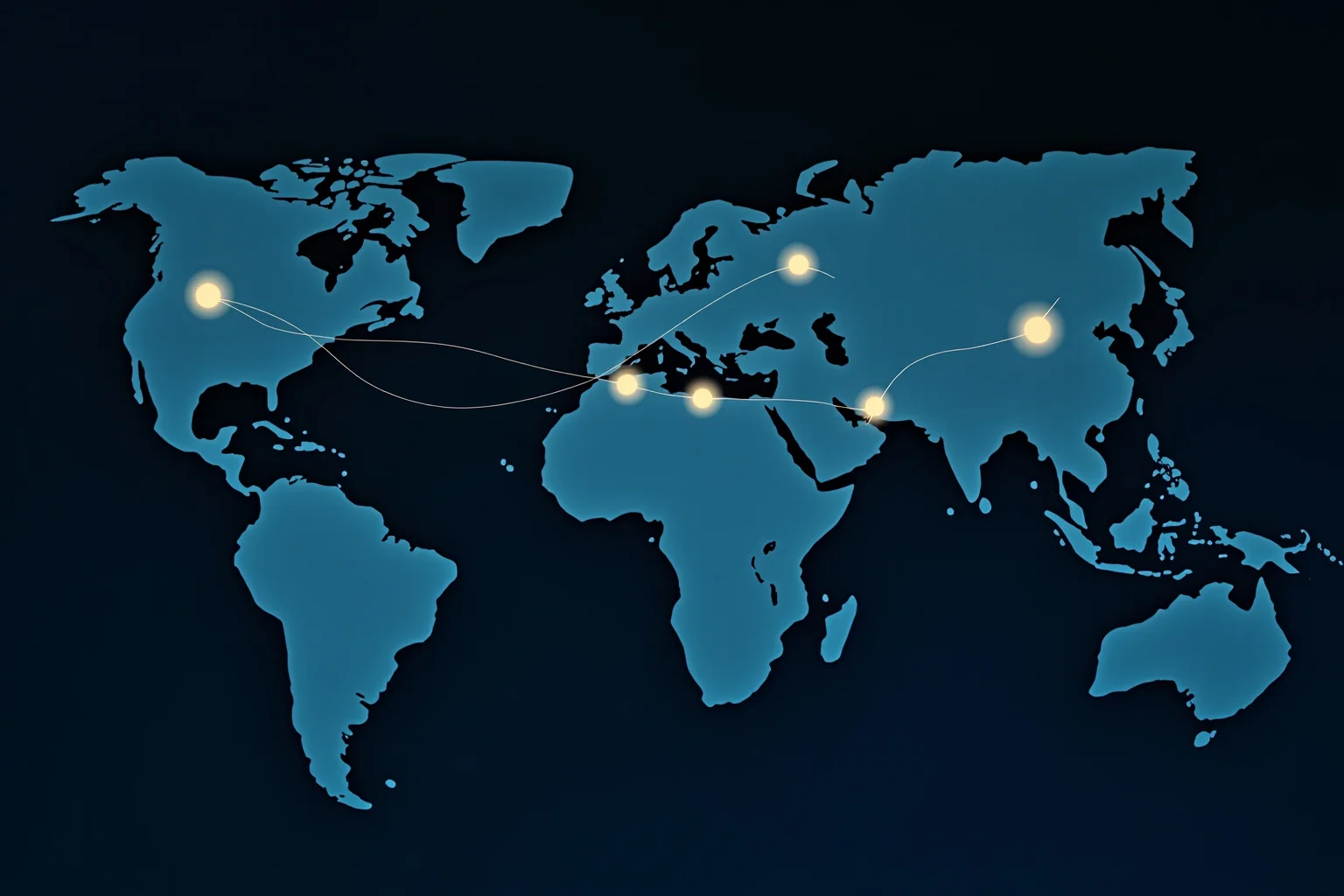 23 Worst Things That Ever Happened in History 24 A global map illustration with small light dots connecting continents, symbolizing a worldwide health crisis