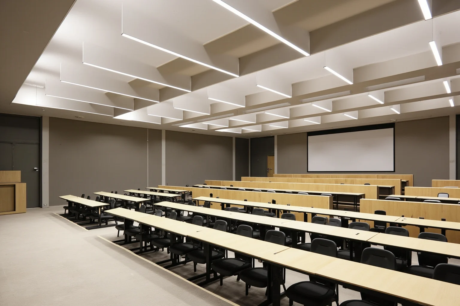 14 Presidents Who Never Served in the Military (And 10 Who Did) 14 A modern university lecture hall or community organizing office space with contemporary but non-military setting
