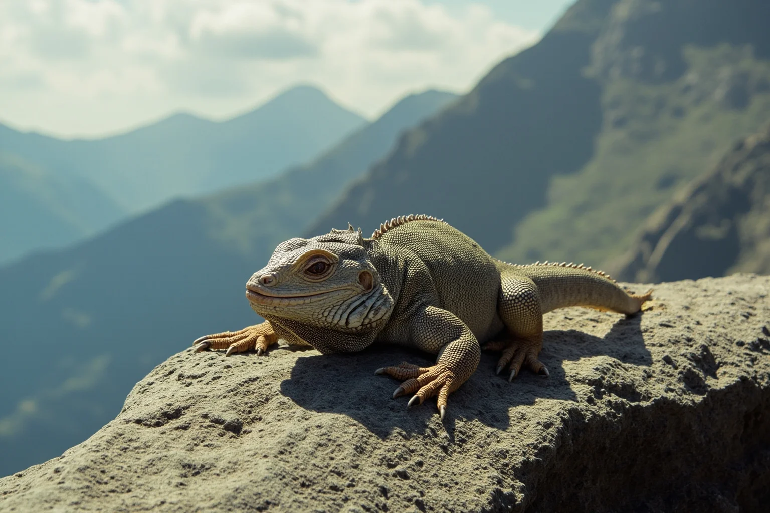 Famous Cryptids: 10 You Know and 16 Wild Ones You Probably Don't 22 A short stocky lizard-like creature with a catlike face resting on an alpine rock ledge