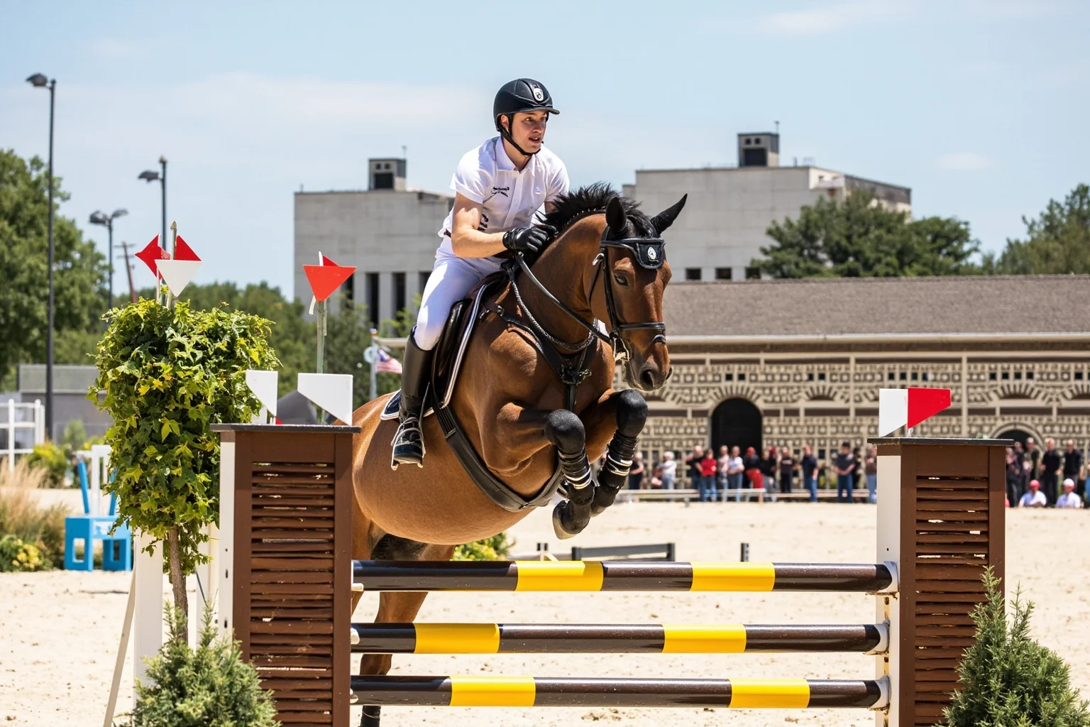 Facts About Ulysses S. Grant: 20 Facts and 10 Misconceptions Busted 7 A skilled horseman on a horse mid-jump over a high obstacle at a military academy, captured mid-leap
