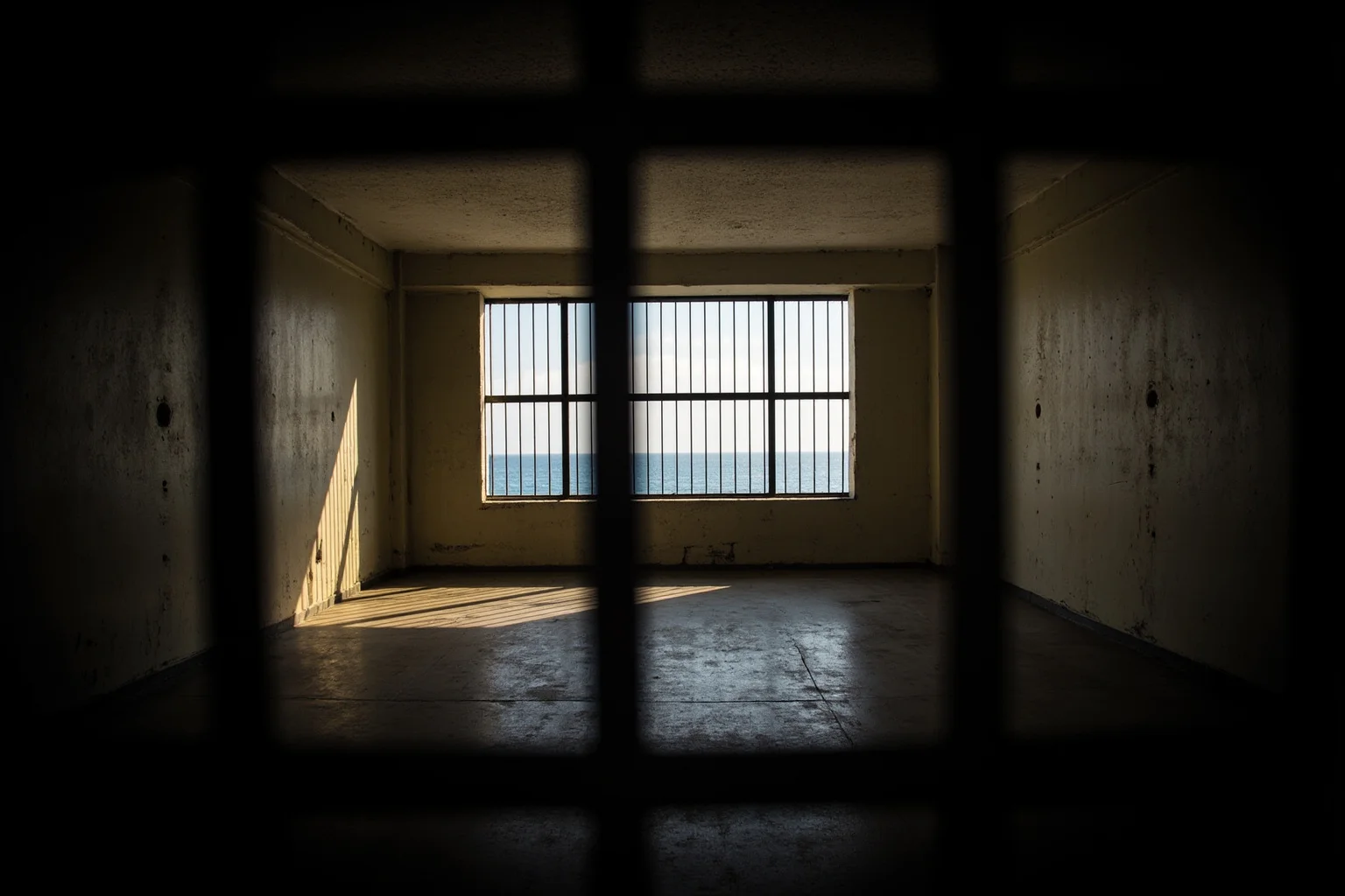 22 of the Greatest Comeback Stories in History 6 A small, bare prison cell with a barred window overlooking the ocean, sunlight streaming in