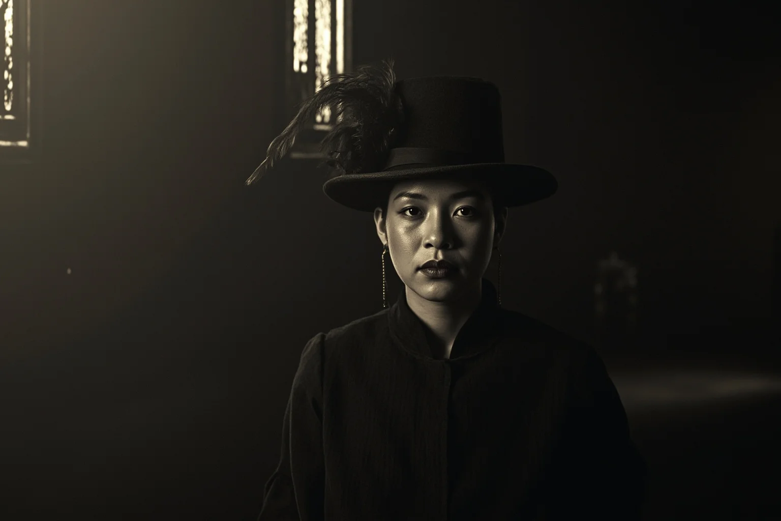 A solemn Victorian portrait-style scene symbolizing quiet reflection on legacy and character