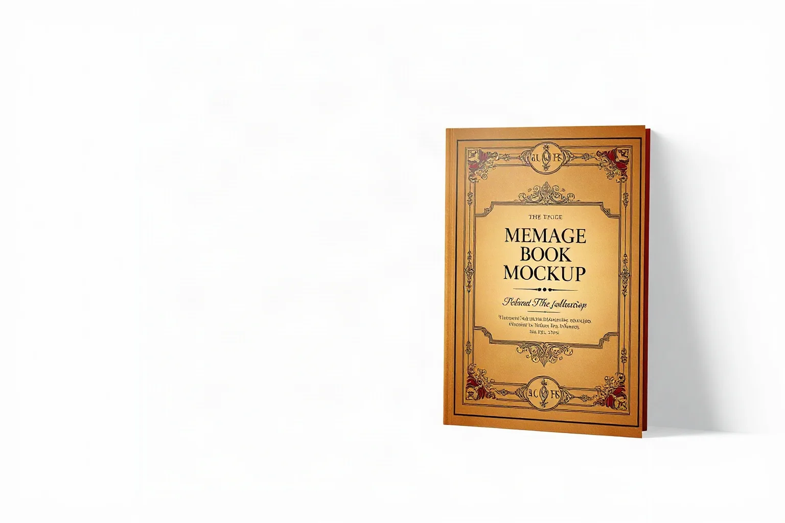 A vintage 1930s book cover mockup titled with an elegant memoir aesthetic, illustrative style