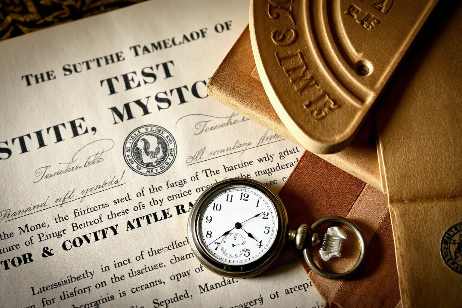 A vintage pocket watch and antique documents symbolizing two centuries of family history