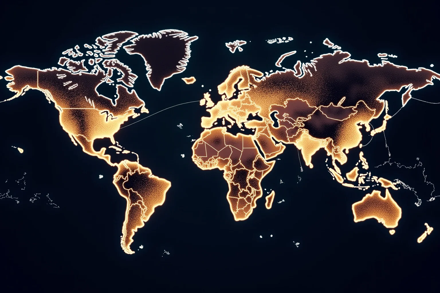 A world map illustration with glowing connecting lines linking different ancient civilizations