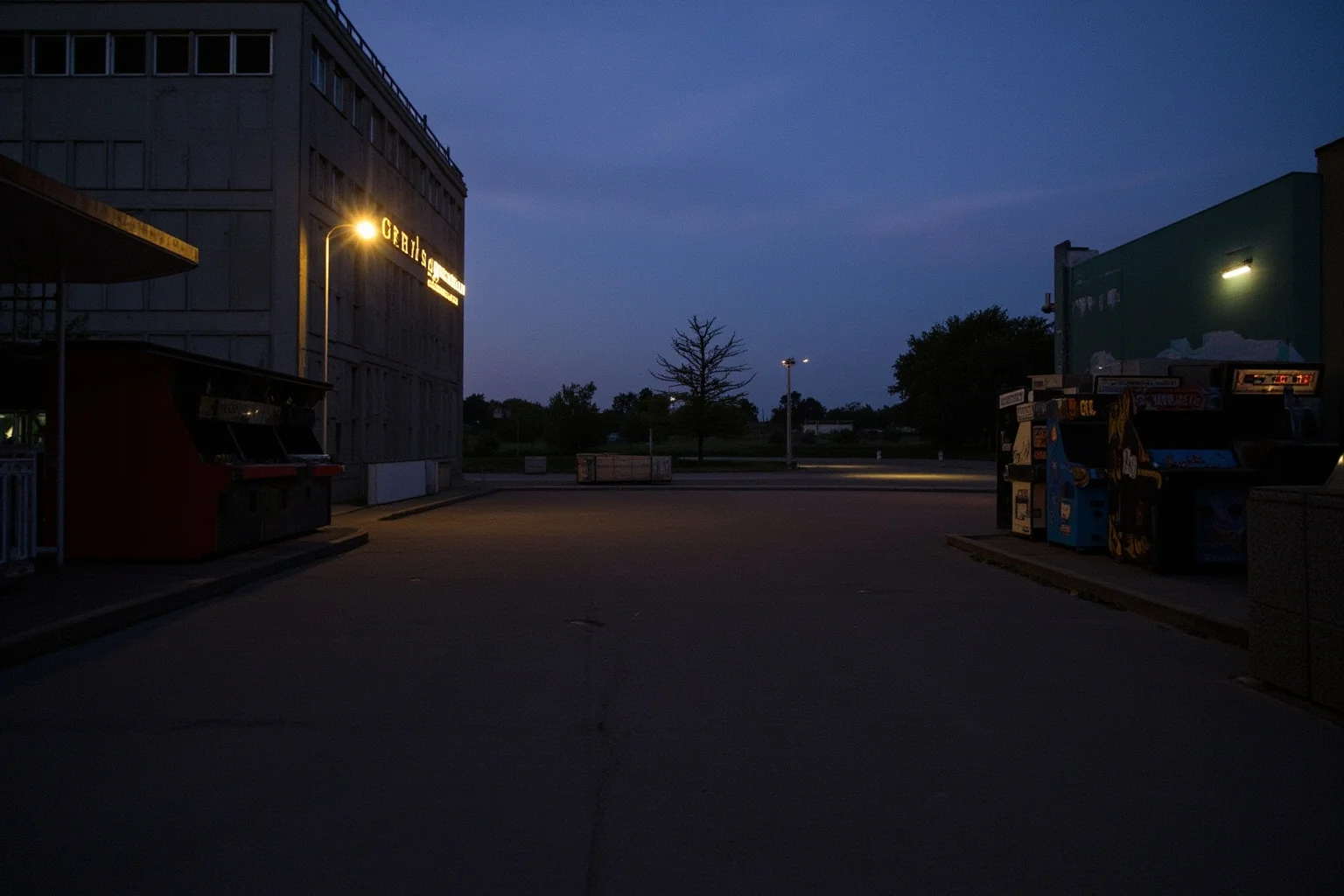 22 Hollywood Stars Whose Lives Ended in Tragedy 20 A worn 1980s arcade or skate park at dusk, empty, evoking lost teenage stardom