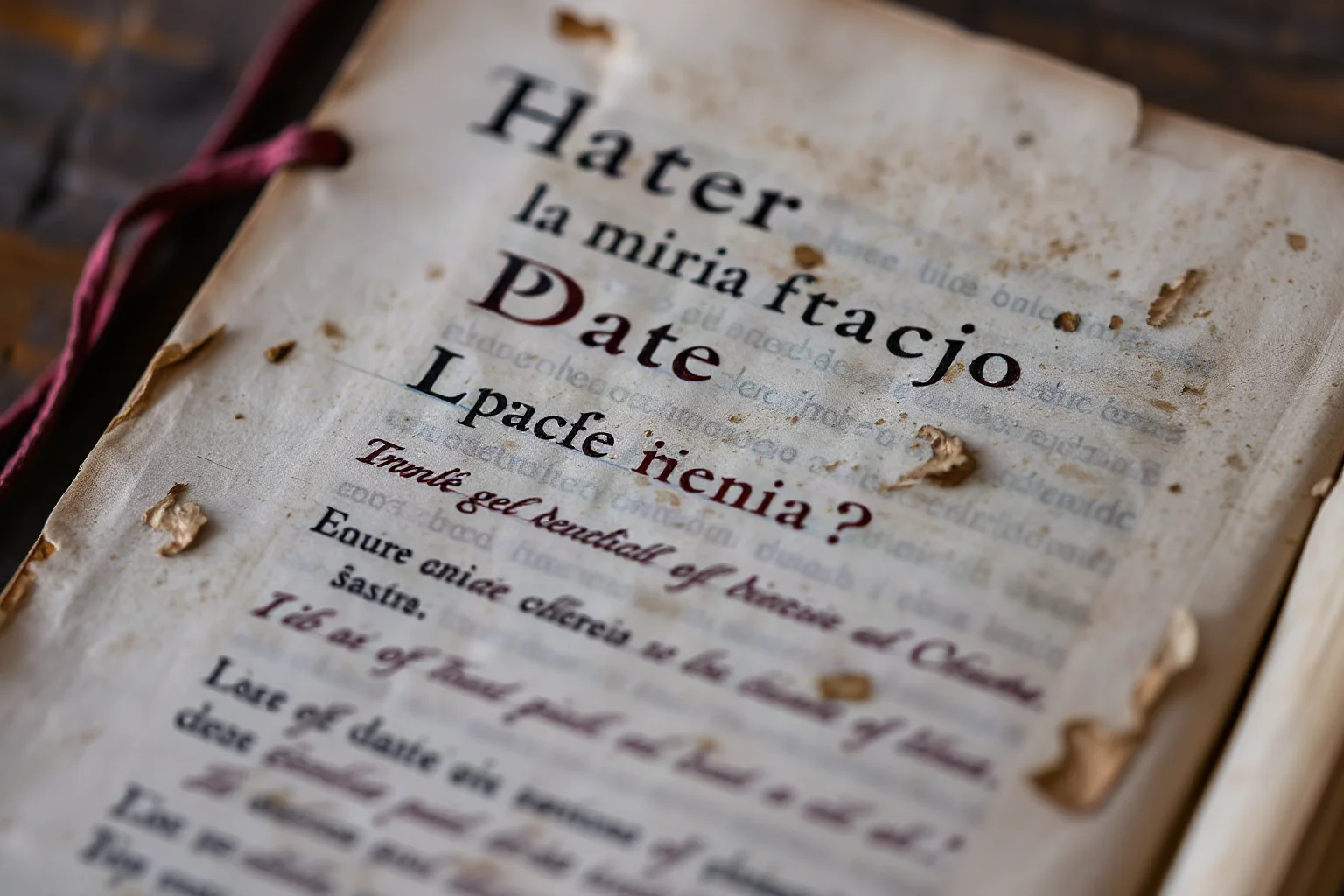 An aged manuscript page with Latin script, symbolizing questions about a historical figure's true name