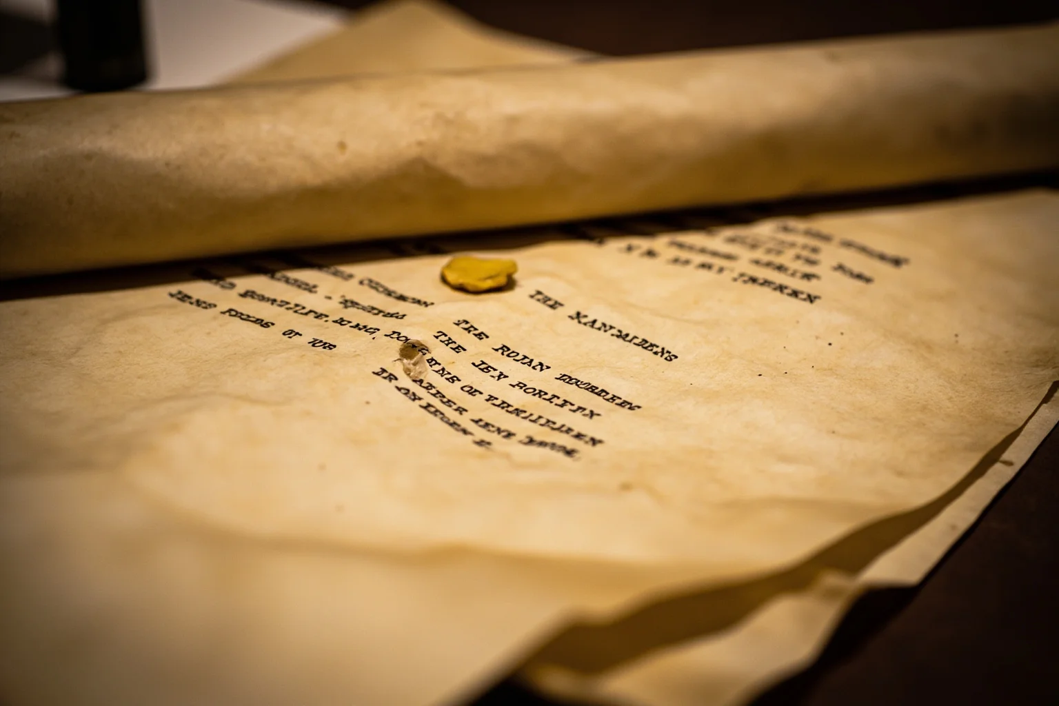 The Real Braveheart: The Story of How Robert the Bruce Freed Scotland 18 An aged parchment scroll with a wax seal, representing a historic declaration of independence
