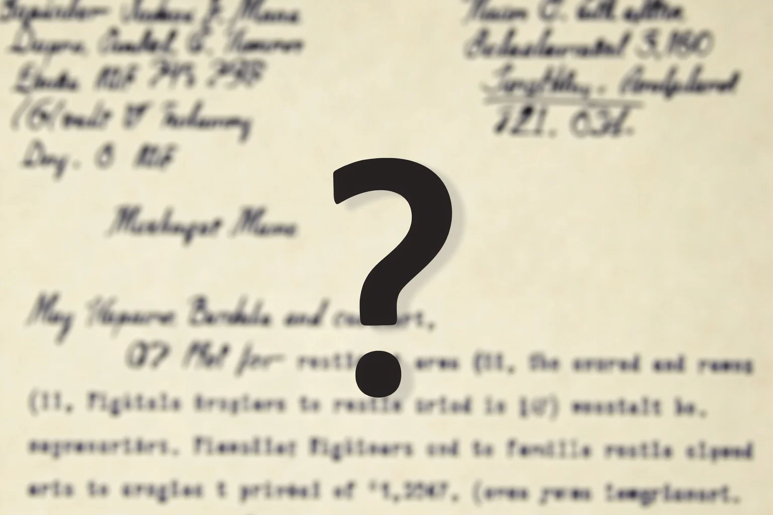 Facts About Ulysses S. Grant: 20 Facts and 10 Misconceptions Busted 23 An official document or letter with a congressman's handwriting and an assumed middle name, with a question mark overlay