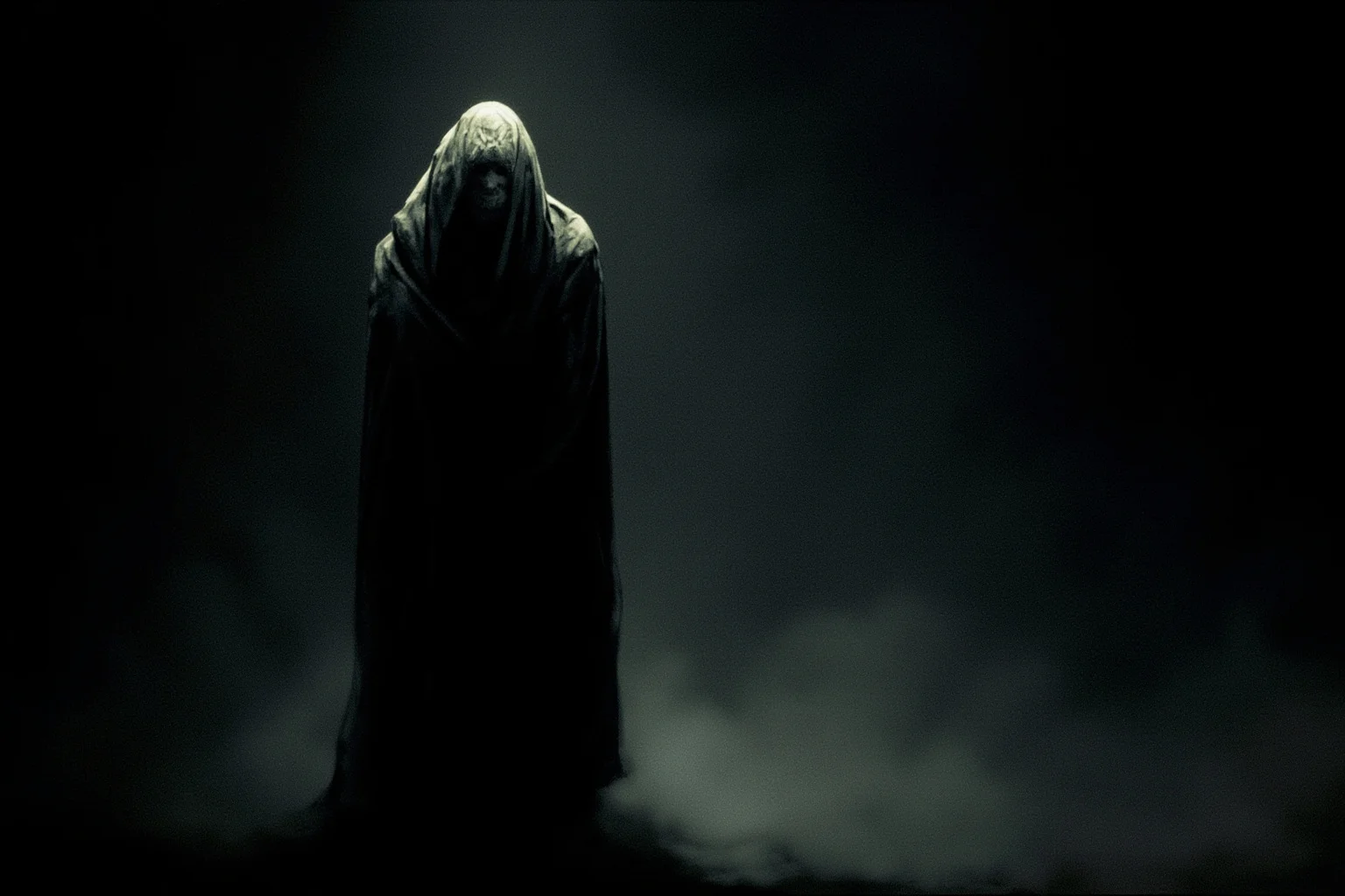 From Thor to Loki: 20 Gods, Goddesses, and Heroes of Norse Mythology 18 An old hooded giantess standing alone in a dark cave, refusing to weep, mysterious and shadowy fantasy illustration
