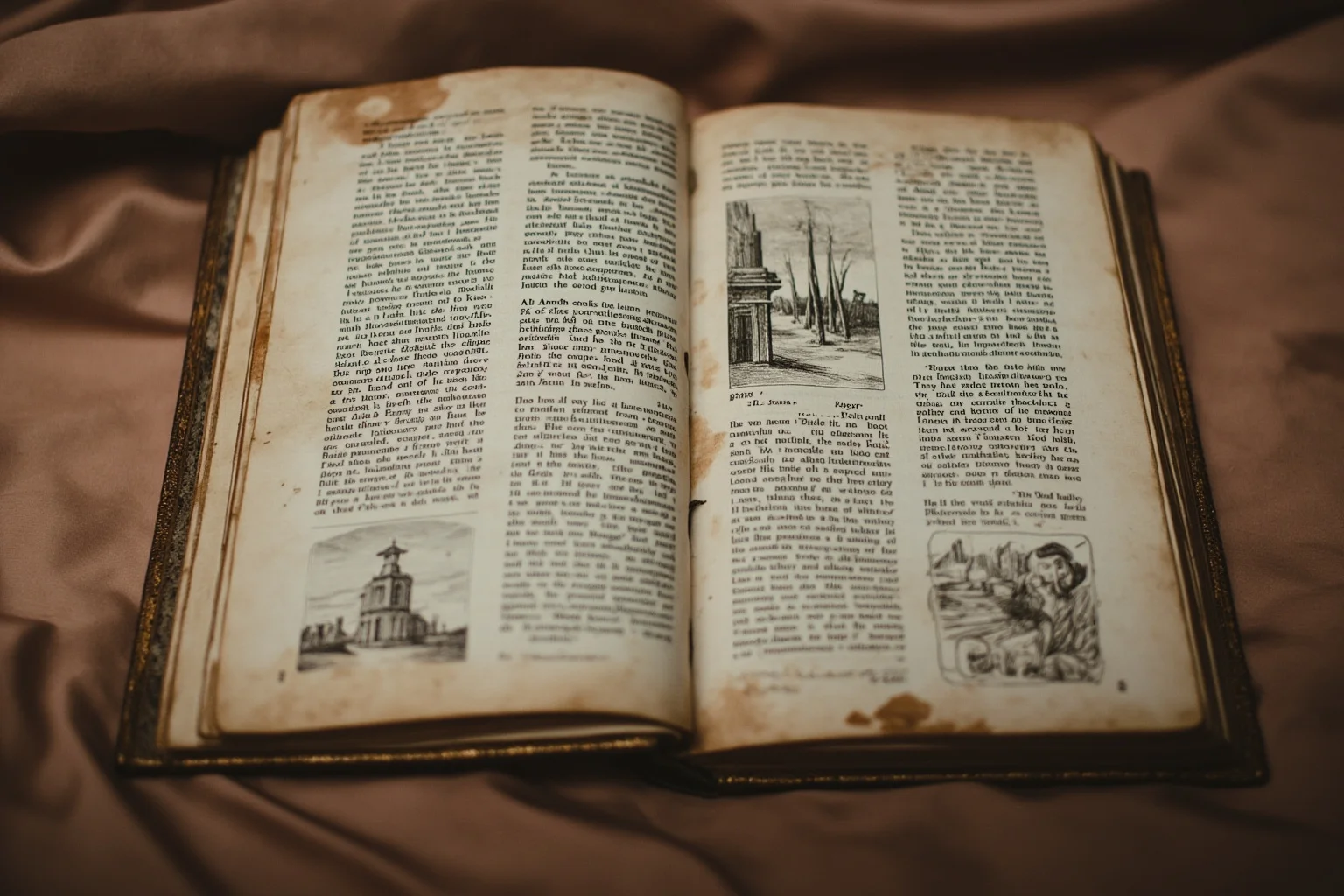 An open history book with faded old-fashioned illustration style, symbolizing outdated terminology being corrected