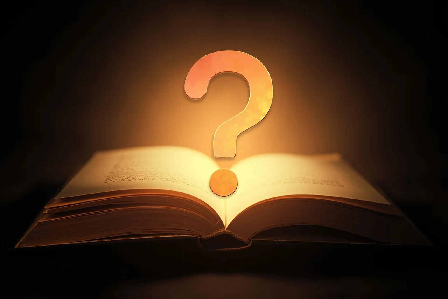 26 Facts About Nostradamus and His Predictions 27 An open old book with a glowing question mark rising from its pages, symbolic conceptual image