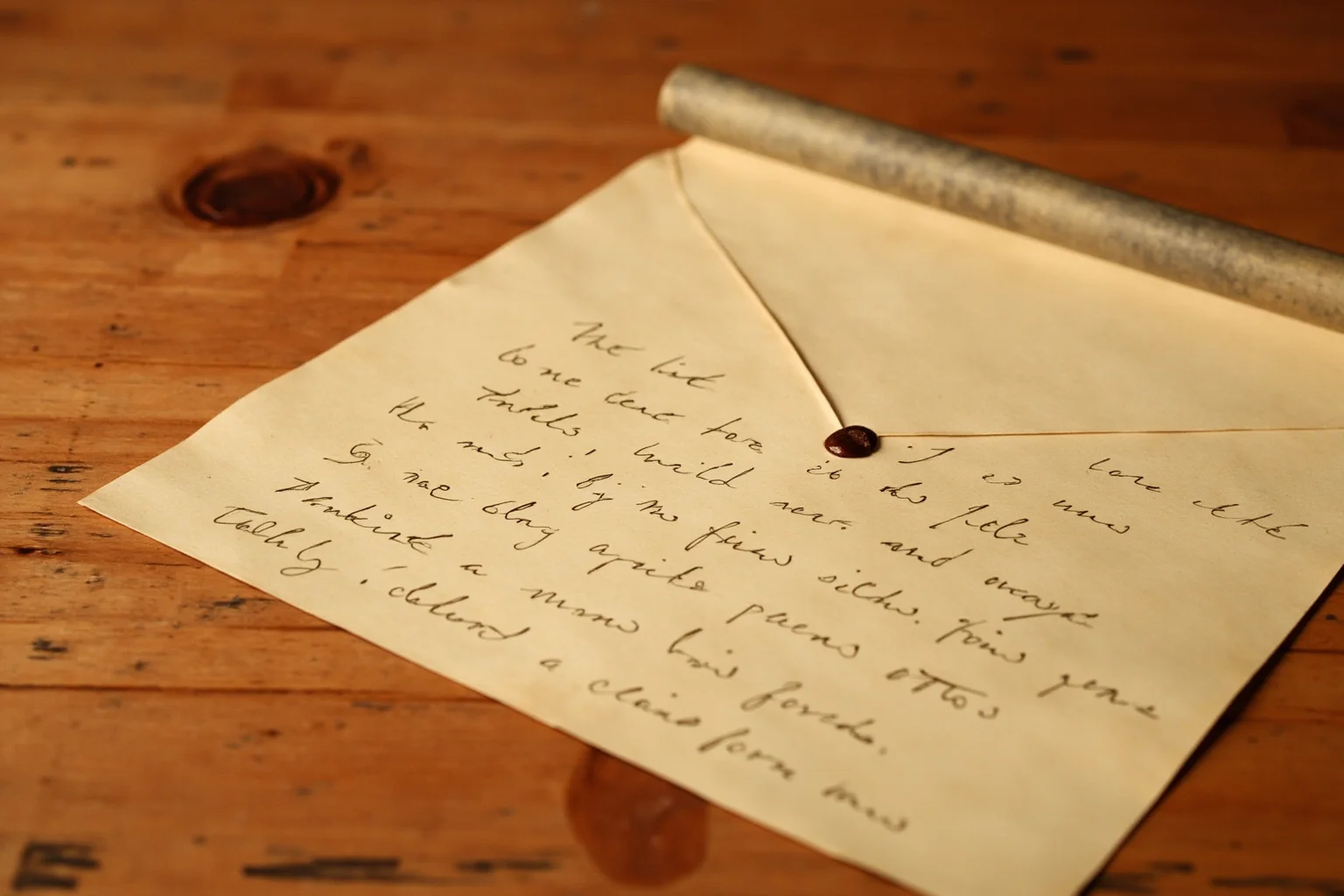 Words of Wisdom: 20 of Albert Einstein's Greatest Quotes 7 An open old letter with a wax seal on a wooden table, symbolizing personal correspondence and humility
