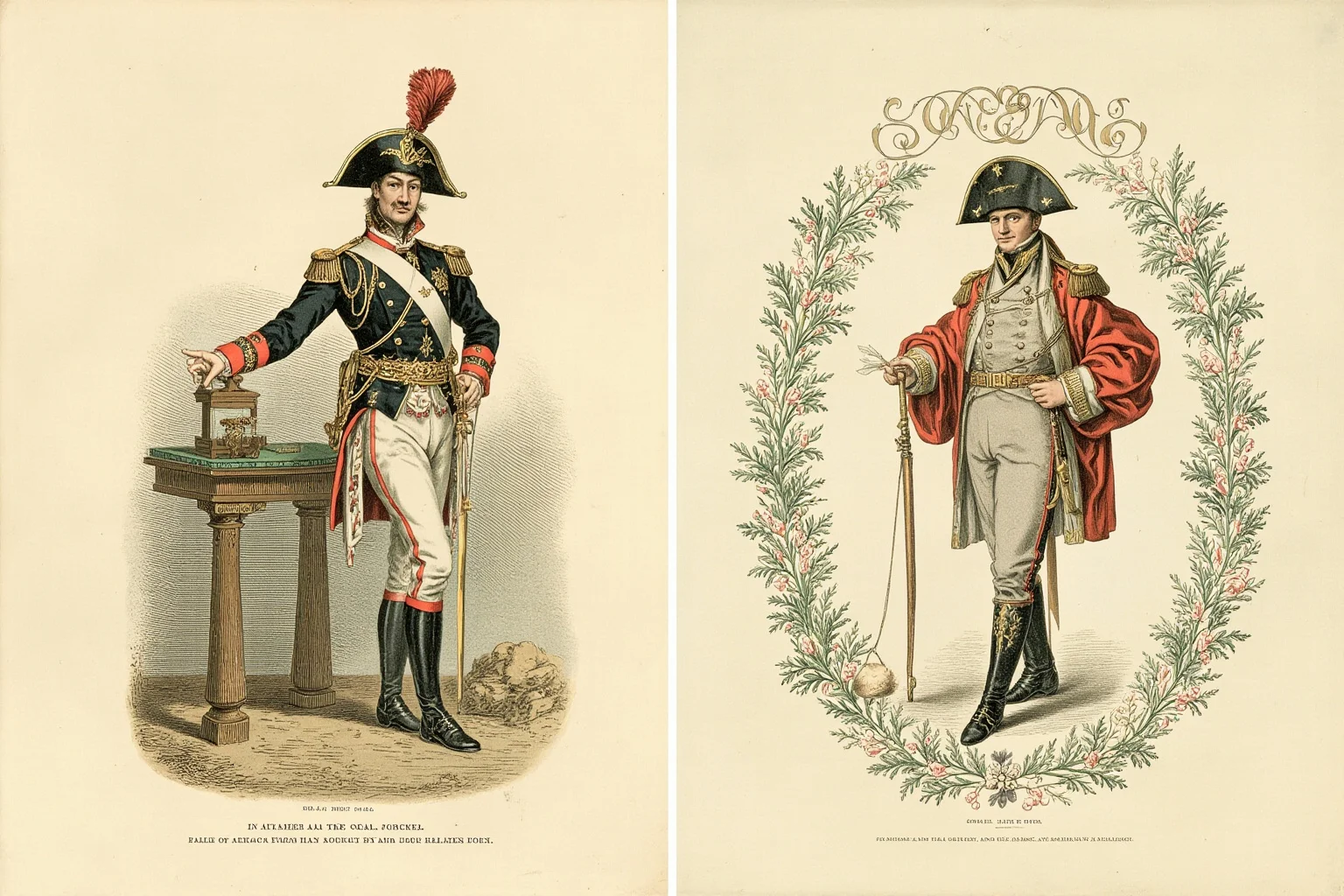 21 Beloved Historical Figures Who Are Controversial Today 11 An ornate 19th-century European military uniform and law-book side by side, symbolic Napoleonic-era illustration