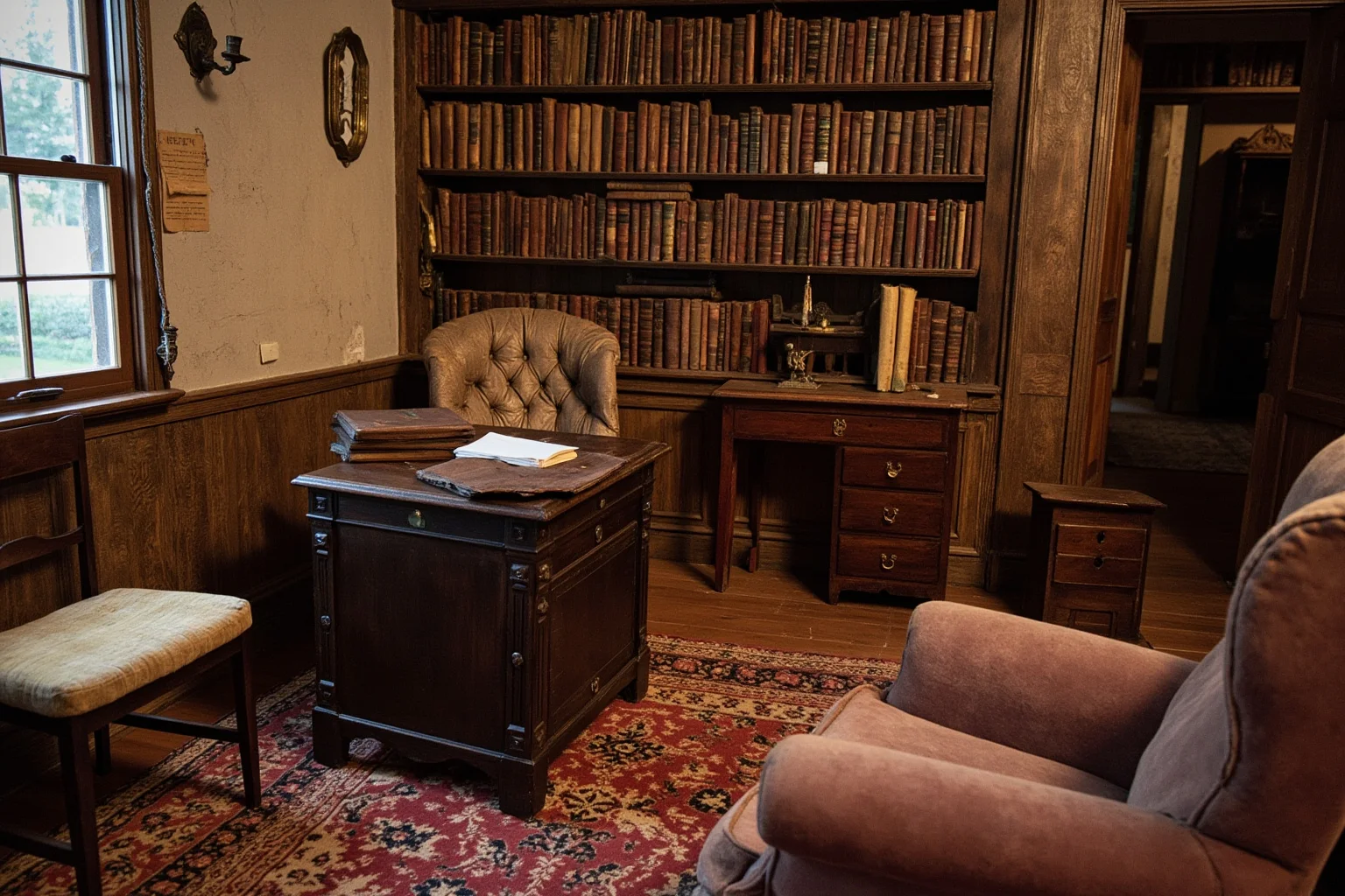 14 Presidents Who Never Served in the Military (And 10 Who Did) 6 An upstate New York lawyer's office from the 1840s with law books, documents, and period furniture