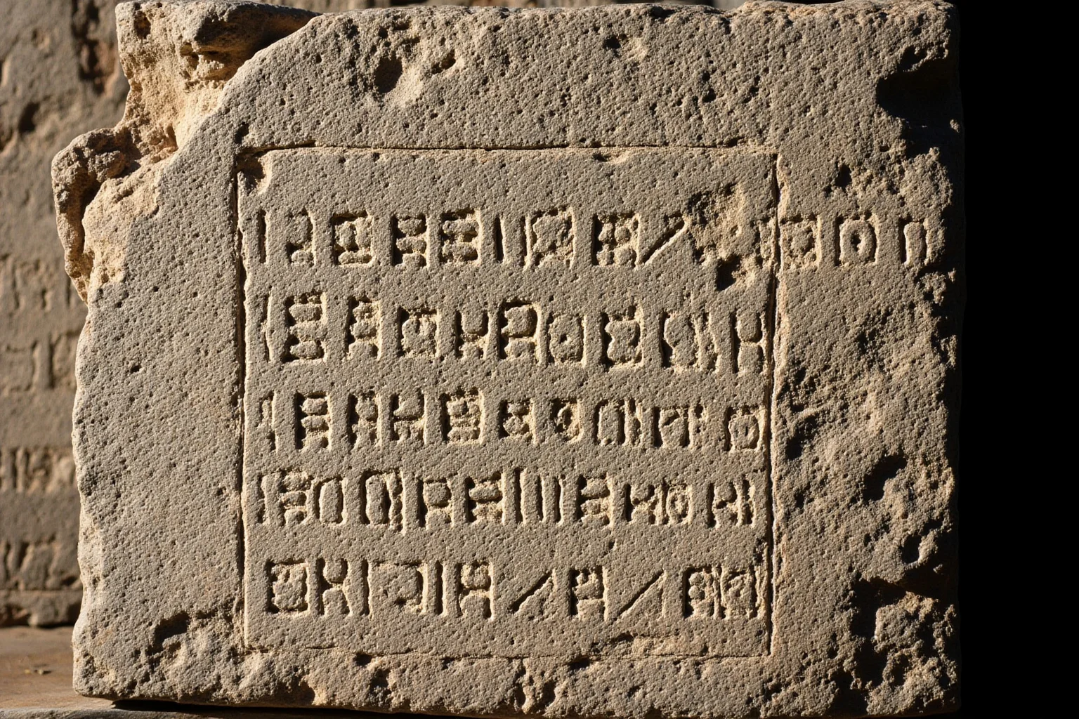 Ancient stone tablet with cuneiform inscription referencing a historical king